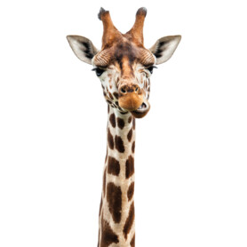 muursticker giraffe kinderkamer babykamer dieren echt