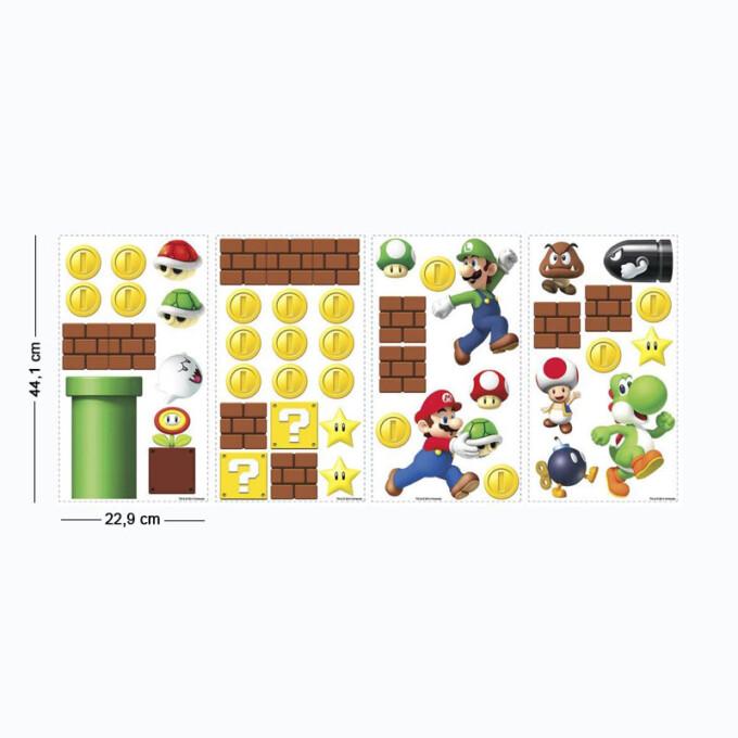 Super-Mario-sticker-afmetingen