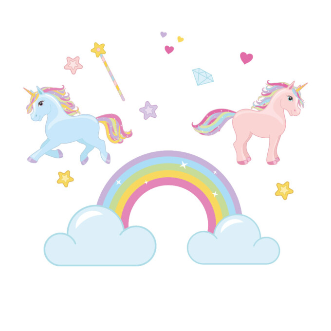 unicorns-muurstickers