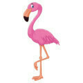 muursticker-flamingo