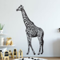 muursticker-giraffe-groot-zwart-wit-lang-