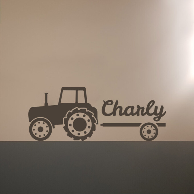 muursticker tractor trekker weiland boeren inspiratie ideeen stoere kinderkamer
