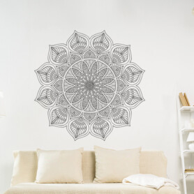 muursticker mandala namaste hallo yoga ideeen inspiratie bloem sticker wand decoratie