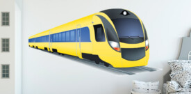 Muursticker trein nederlandse spoorwegen NS kinderkamer