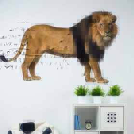 muursticker leeuw kinderkamer welp lion stoere kinderkamer ideeen diy goedkoop