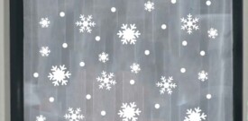 raamstickers kerst wit sneeuwvlokken raamdecoratie herbruikbaar