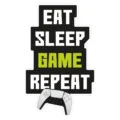 muursticker raamsticker deursticker game eat sleep game repeat gameroom ideeen kamer