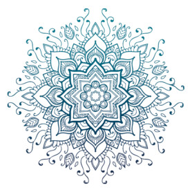 muursticker mandala bloem meditatie ruimte muurdecoratie inspiratie ideeen yoga namasté psychadelic