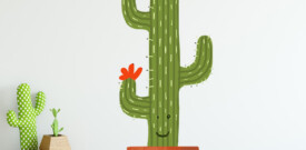 muursticker cactus cactus sticker - sy lance kinderkamer ideeen inspiratie leuk muurdecoratie