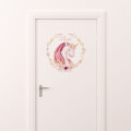 deursticker unicorn eenhoorn kinderkamer met naam meisjeskamer accessoires ideen