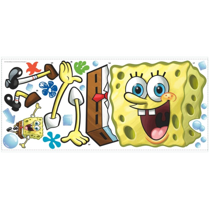 Spongebob-muurstickers-afmetingen