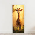 deursticker giraffe jungle creatief kinderkamer