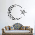 muursticker arabische islamitische logo woonkamer