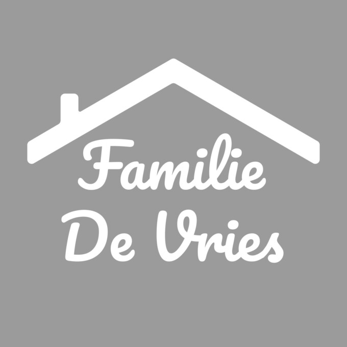 familienaam sticker deursticker glas goedkoop zwart wit2