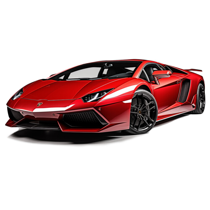 muursticker lamborghini auto kinderkamer rood