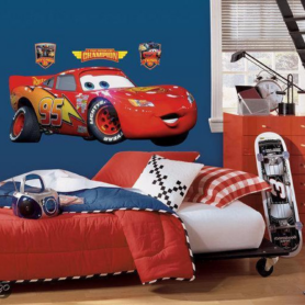 Muursticker Disney Cars Lightning McQueen